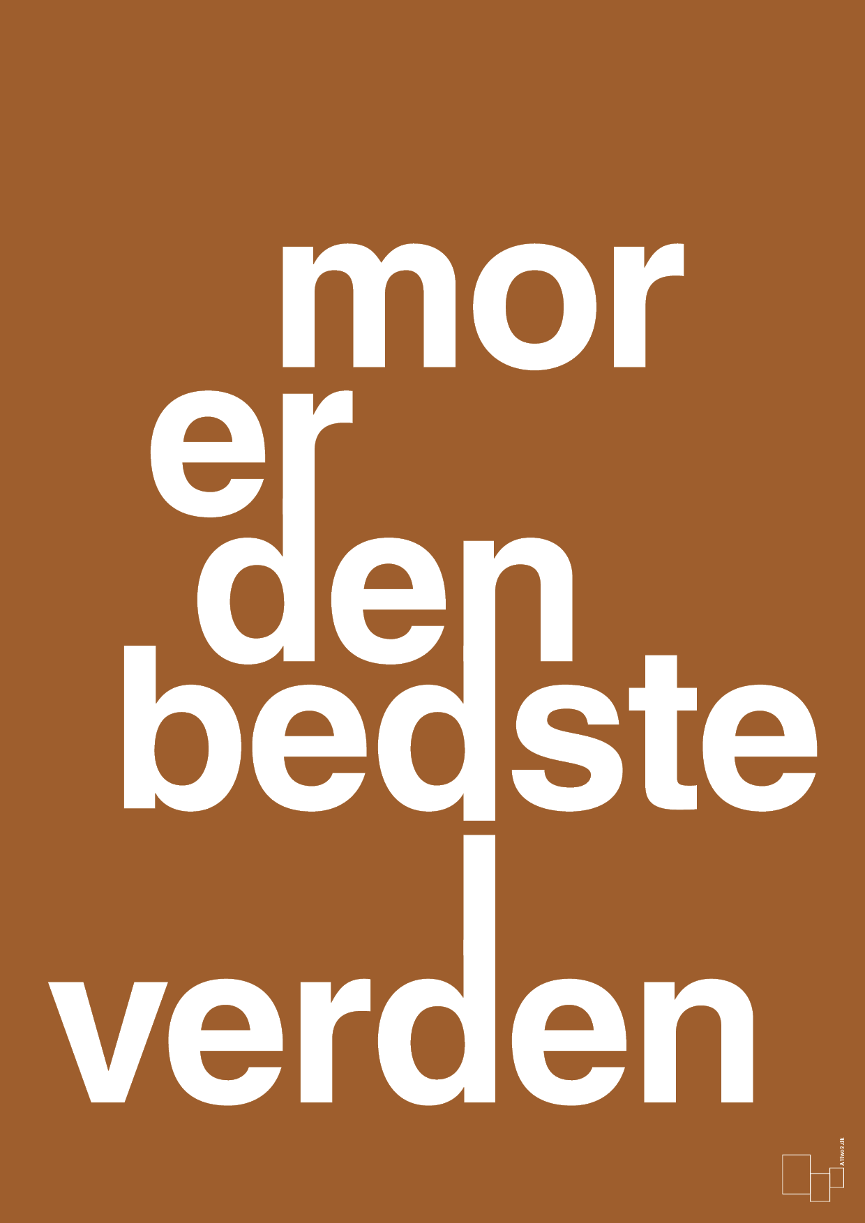 plakat: mor er den bedste i verden - cognac-Familie-A1two3