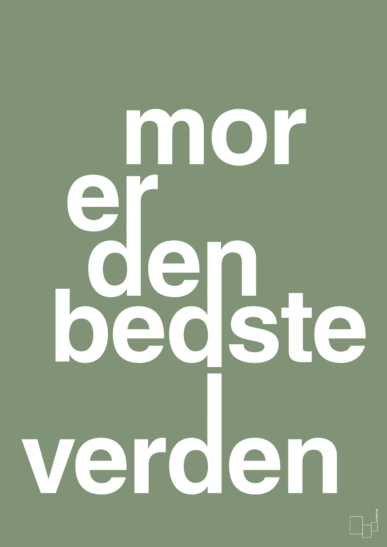 plakat: mor er den bedste i verden - jade-Familie-A1two3