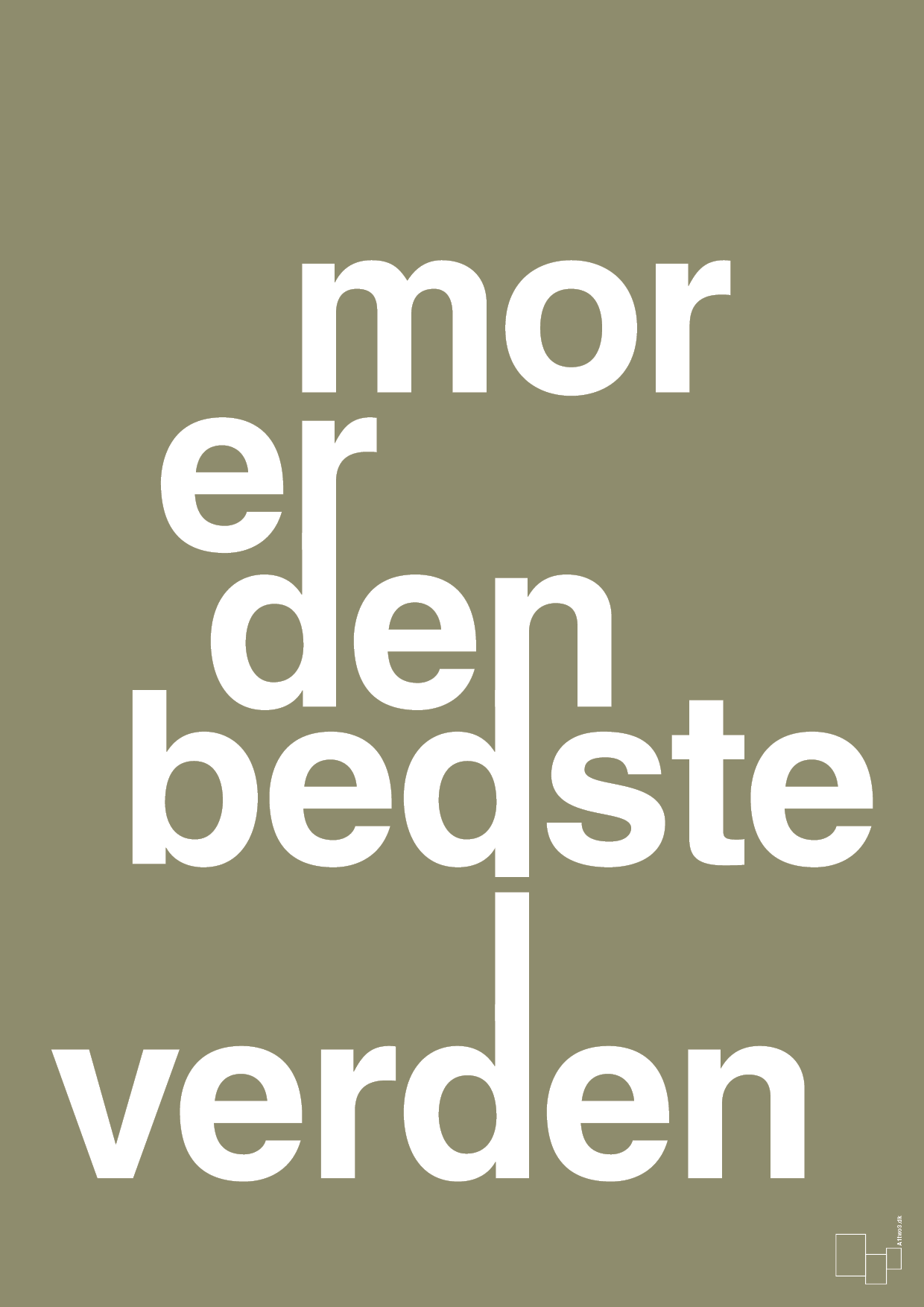 plakat: mor er den bedste i verden - misty forrest-Familie-A1two3