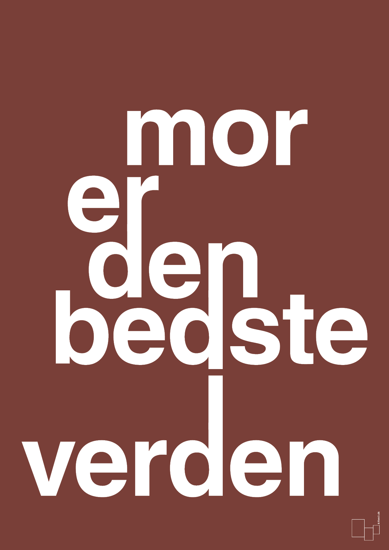 plakat: mor er den bedste i verden - red pepper-Familie-A1two3
