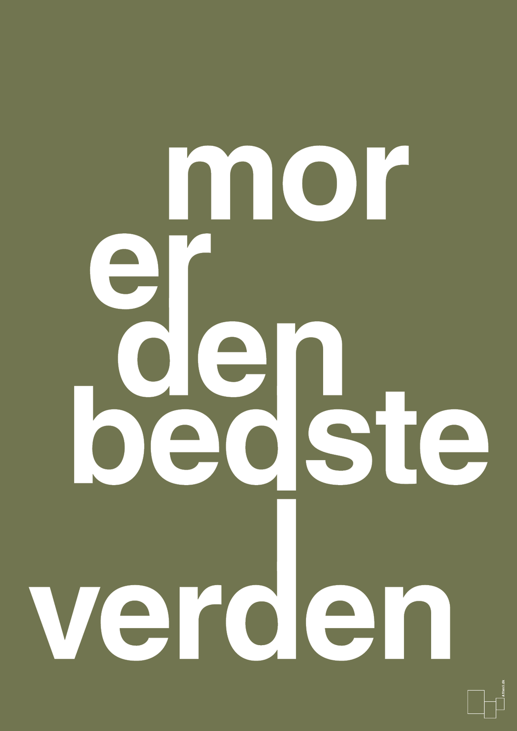 plakat: mor er den bedste i verden - secret meadow-Familie-A1two3