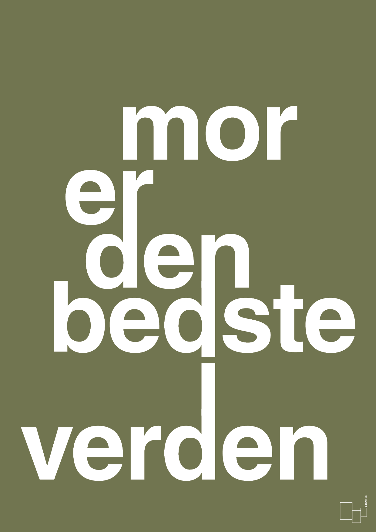 plakat: mor er den bedste i verden - secret meadow-Familie-A1two3