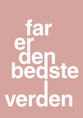 plakat: far er den bedste i verden - bubble shell-Familie-A1two3