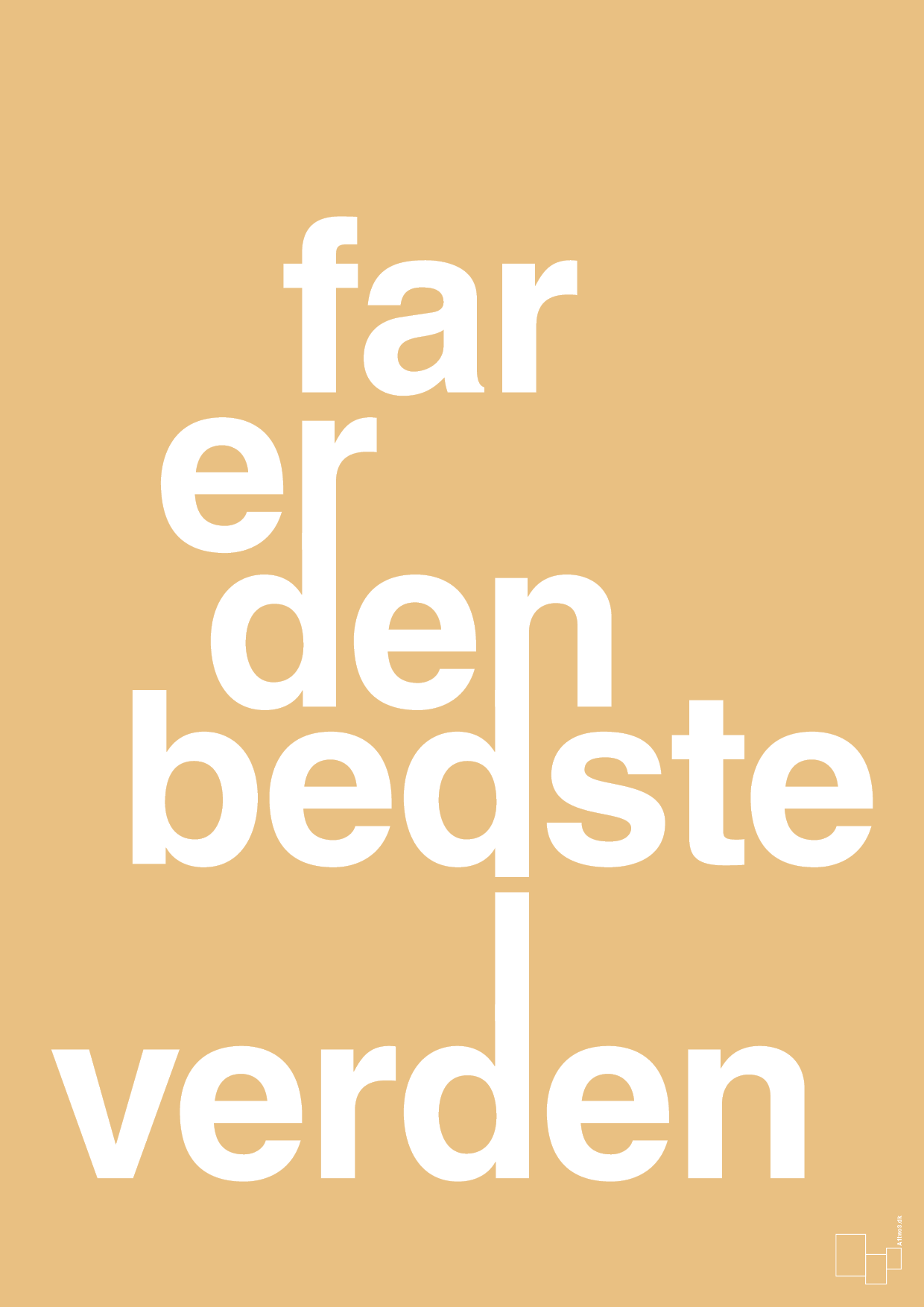 plakat: far er den bedste i verden - charismatic-Familie-A1two3