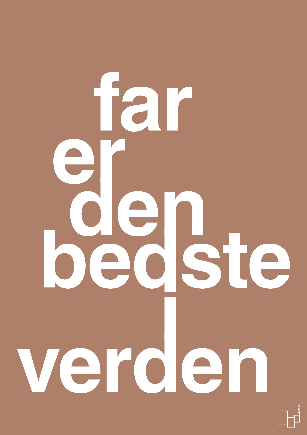 plakat: far er den bedste i verden - cider spice-Familie-A1two3