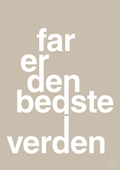 plakat: far er den bedste i verden - creamy mushroom-Familie-A1two3