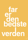 plakat: far er den bedste i verden - honeycomb-Familie-A1two3