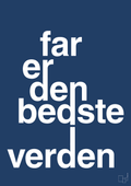 plakat: far er den bedste i verden - lapis blue-Familie-A1two3