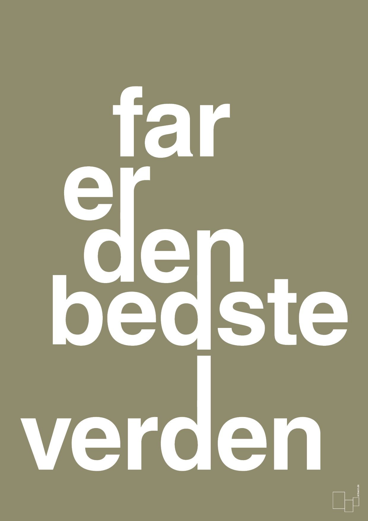 plakat: far er den bedste i verden - misty forrest-Familie-A1two3
