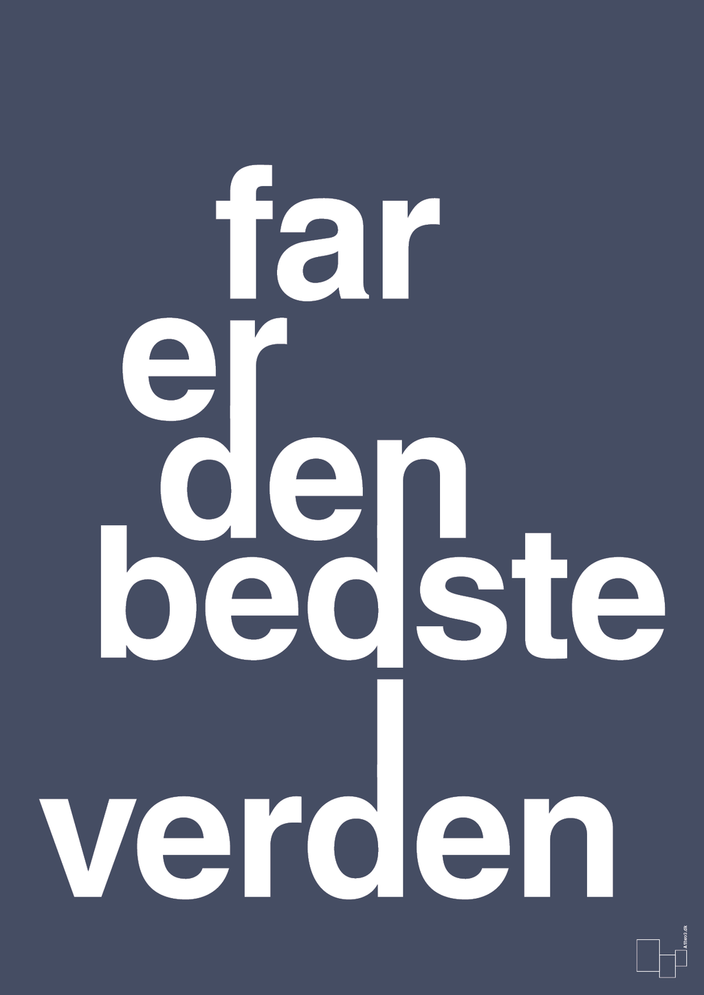 Far er den bedste i verden - petrol-Familie-A1two3