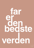 plakat: far er den bedste i verden - powder-Familie-A1two3