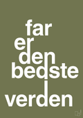 plakat: far er den bedste i verden - secret meadow-Familie-A1two3