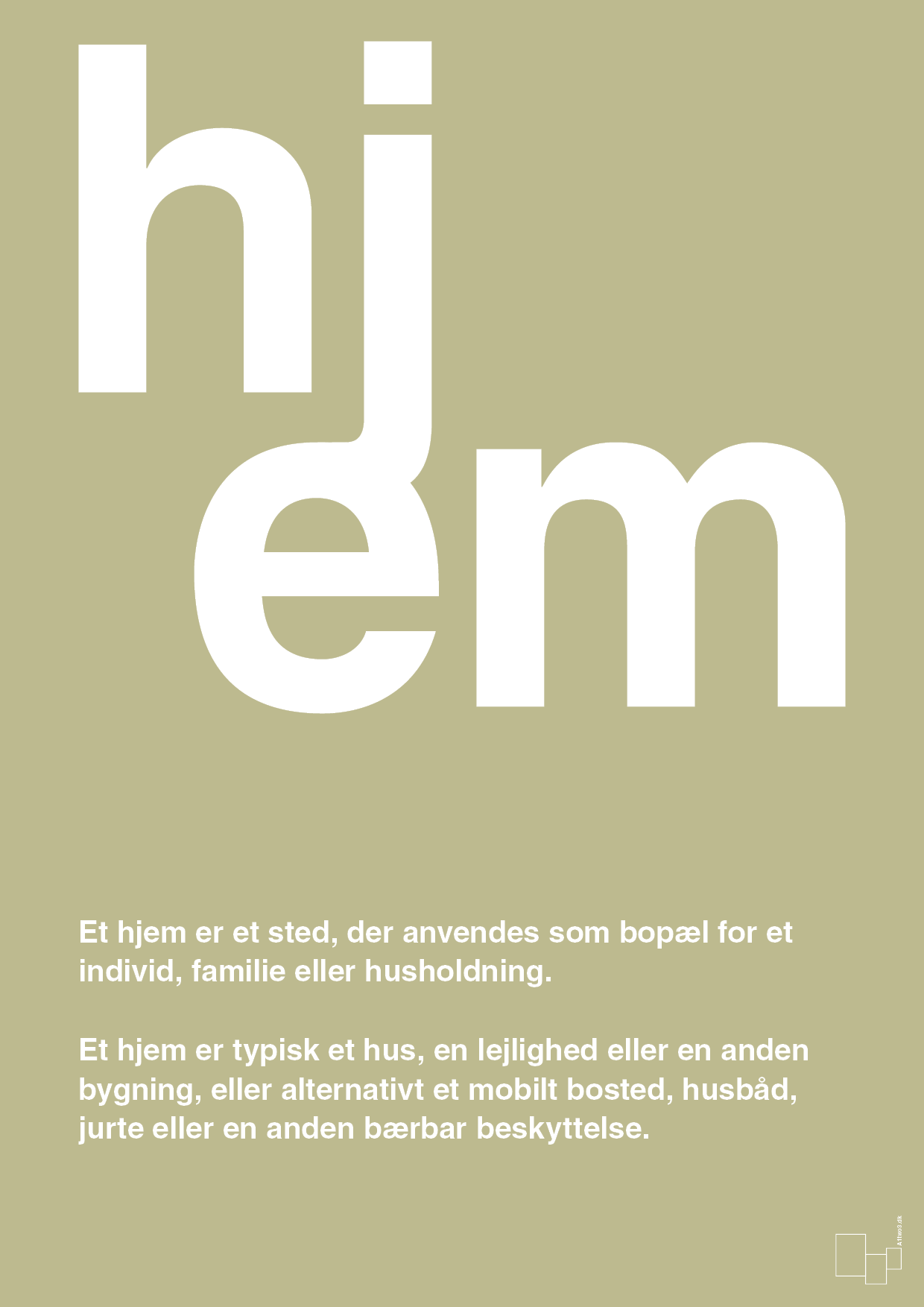 plakat: hjem - back to nature-Retro-A1two3