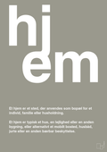 plakat: hjem - battleship gray-Retro-A1two3