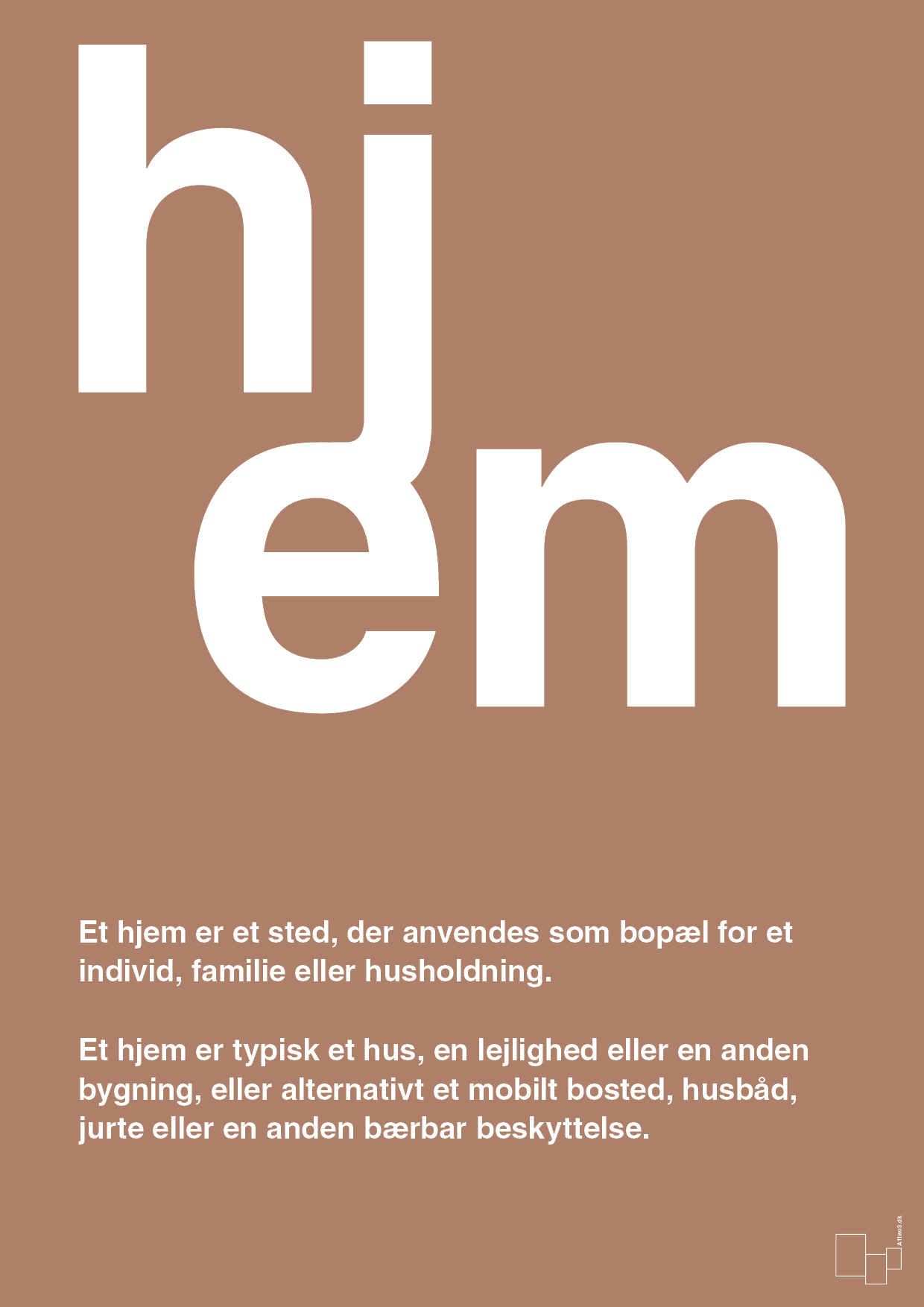 plakat: hjem - cider spice-Retro-A1two3