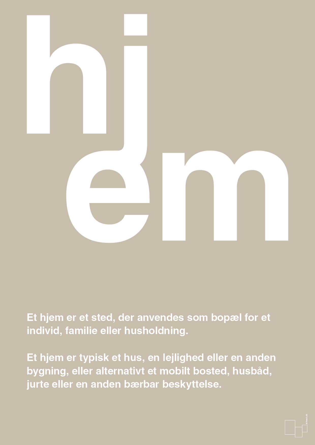 plakat: hjem - creamy mushroom-Retro-A1two3