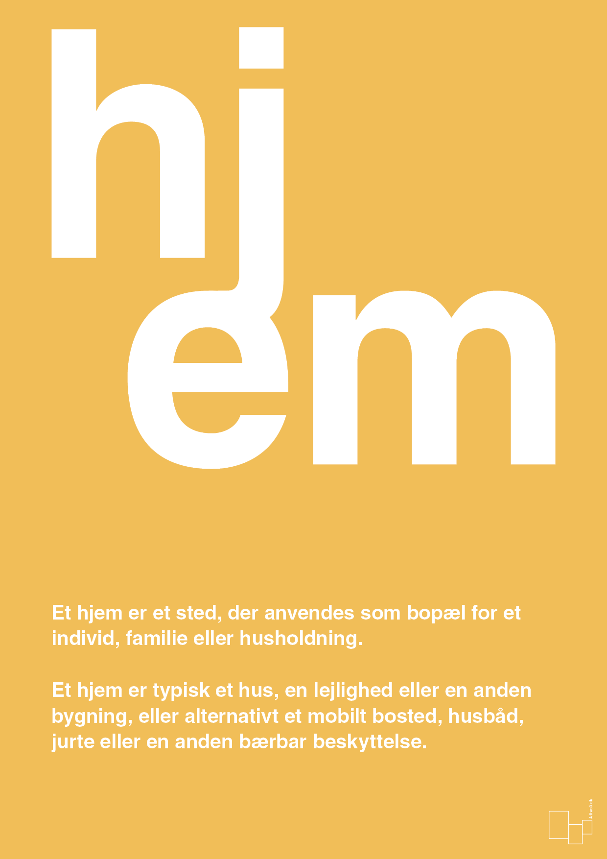 plakat: hjem - honeycomb-Retro-A1two3