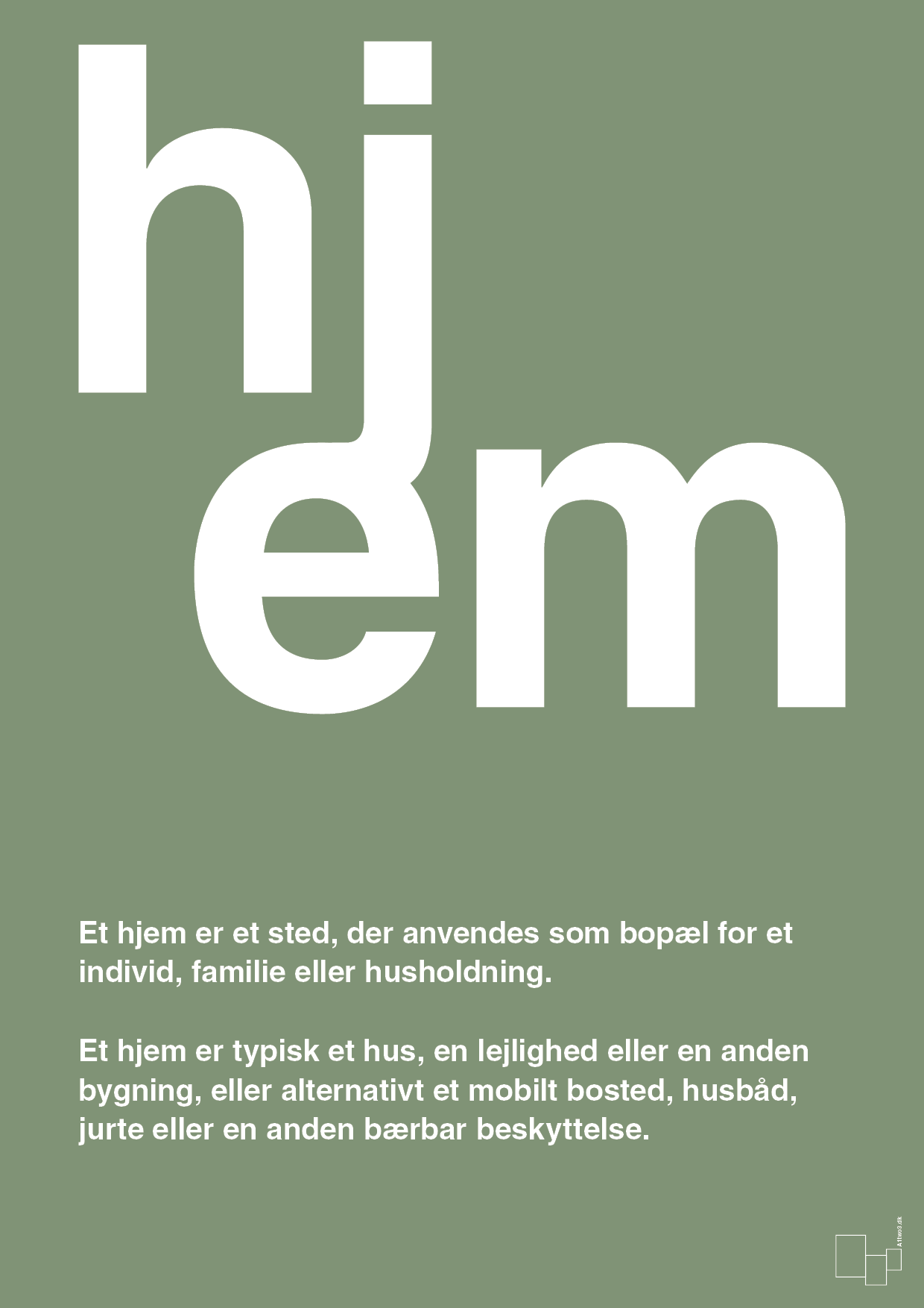 plakat: hjem - jade-Retro-A1two3