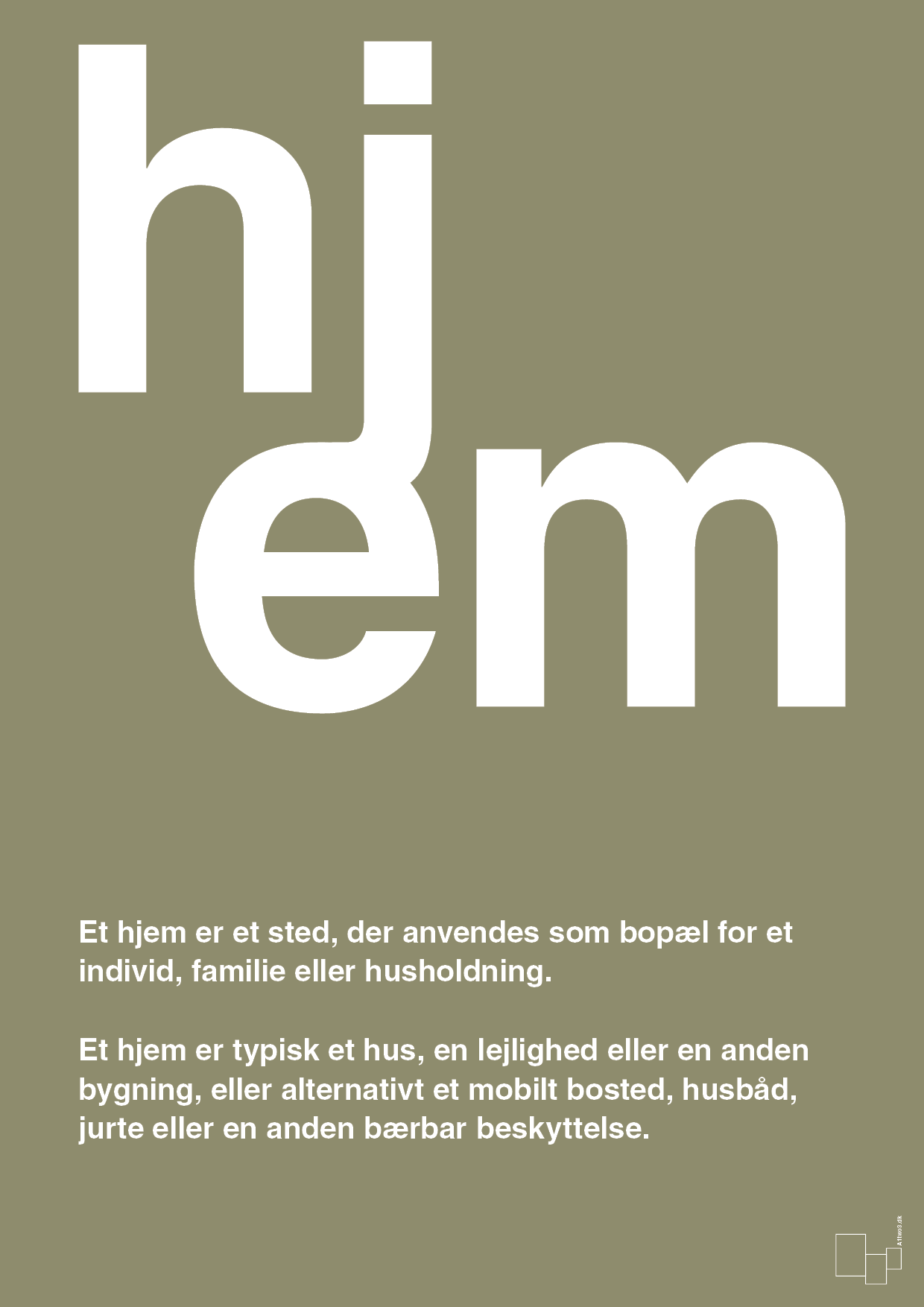 plakat: hjem - misty forrest-Retro-A1two3