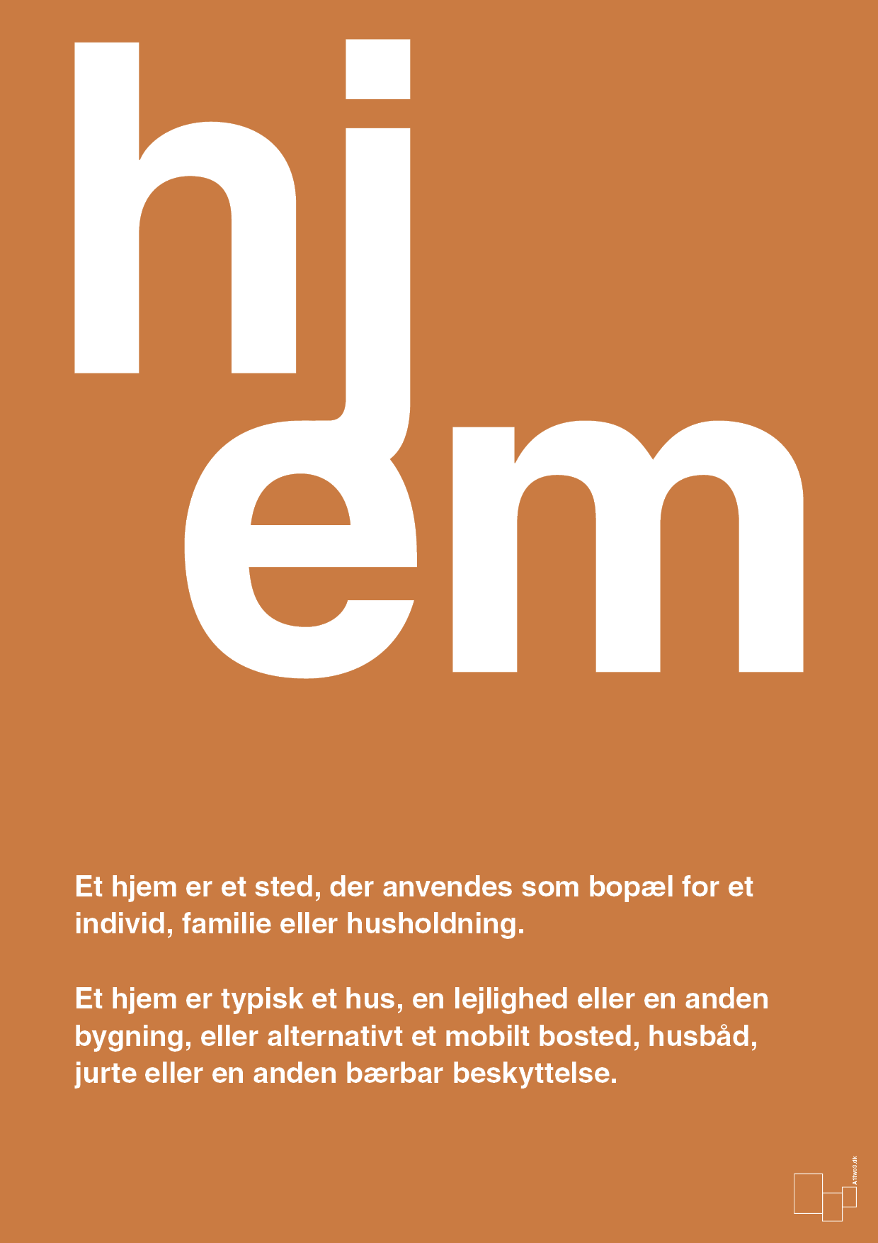 plakat: hjem - rumba orange-Retro-A1two3