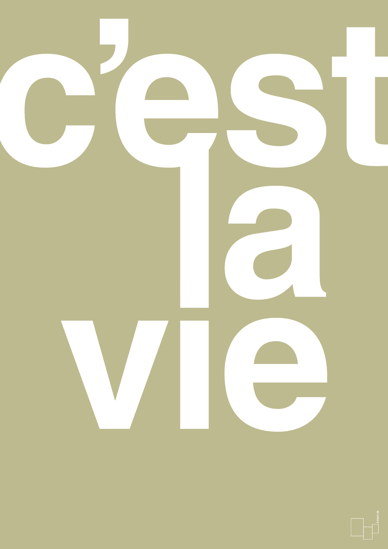 plakat: cest la vie - back to nature-Livet-A1two3
