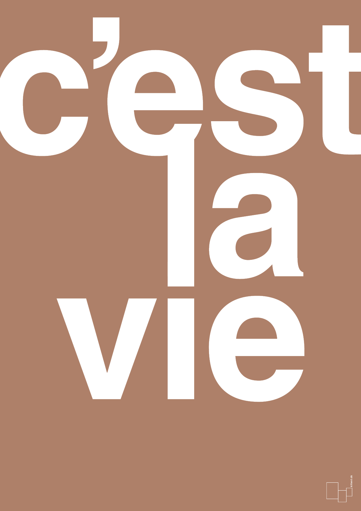plakat: cest la vie - cider spice-Livet-A1two3