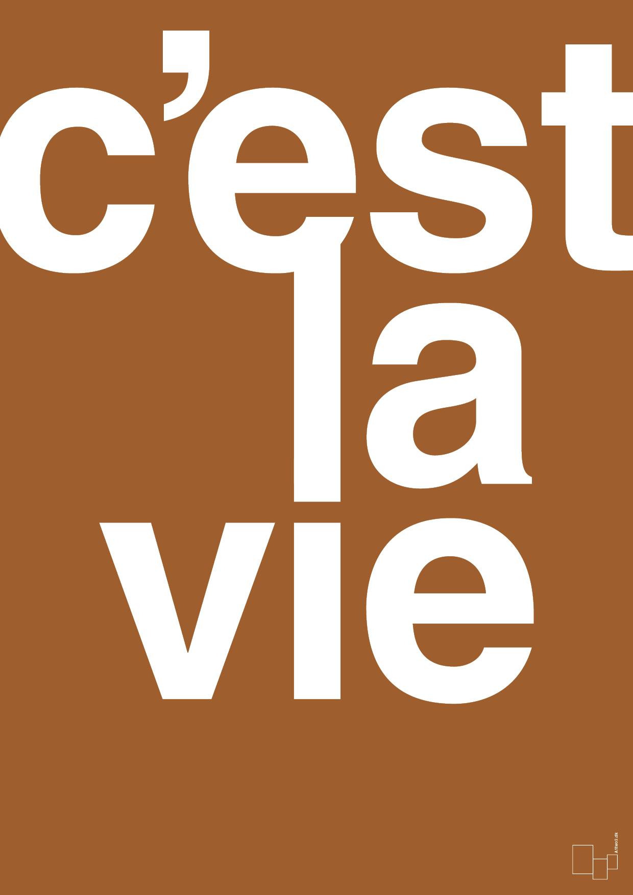 plakat: cest la vie - cognac-Livet-A1two3
