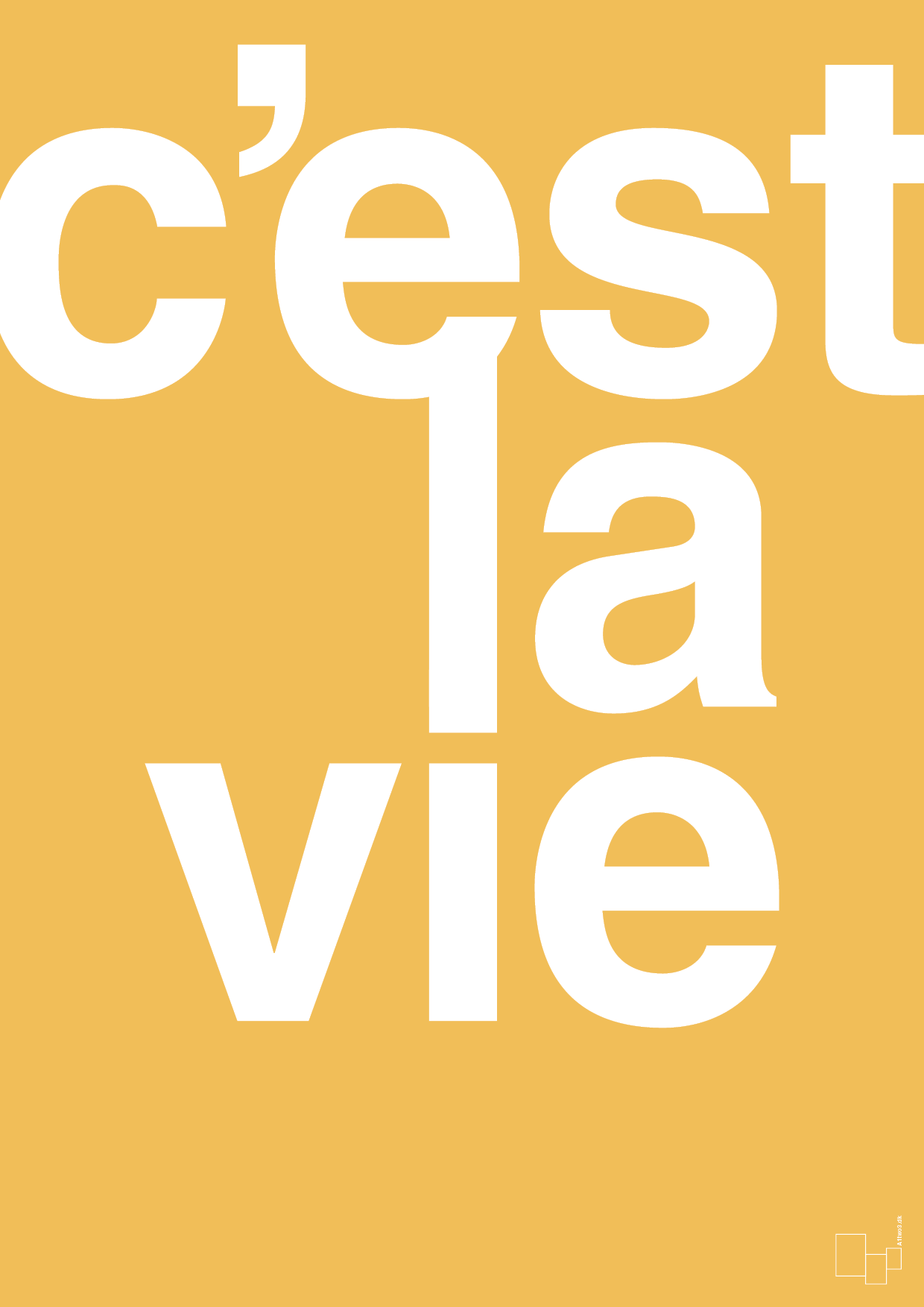 plakat: cest la vie - honeycomb-Livet-A1two3