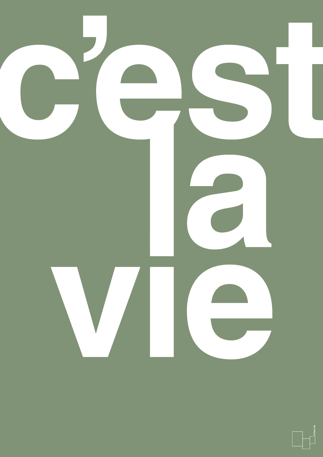 plakat: cest la vie - jade-Livet-A1two3