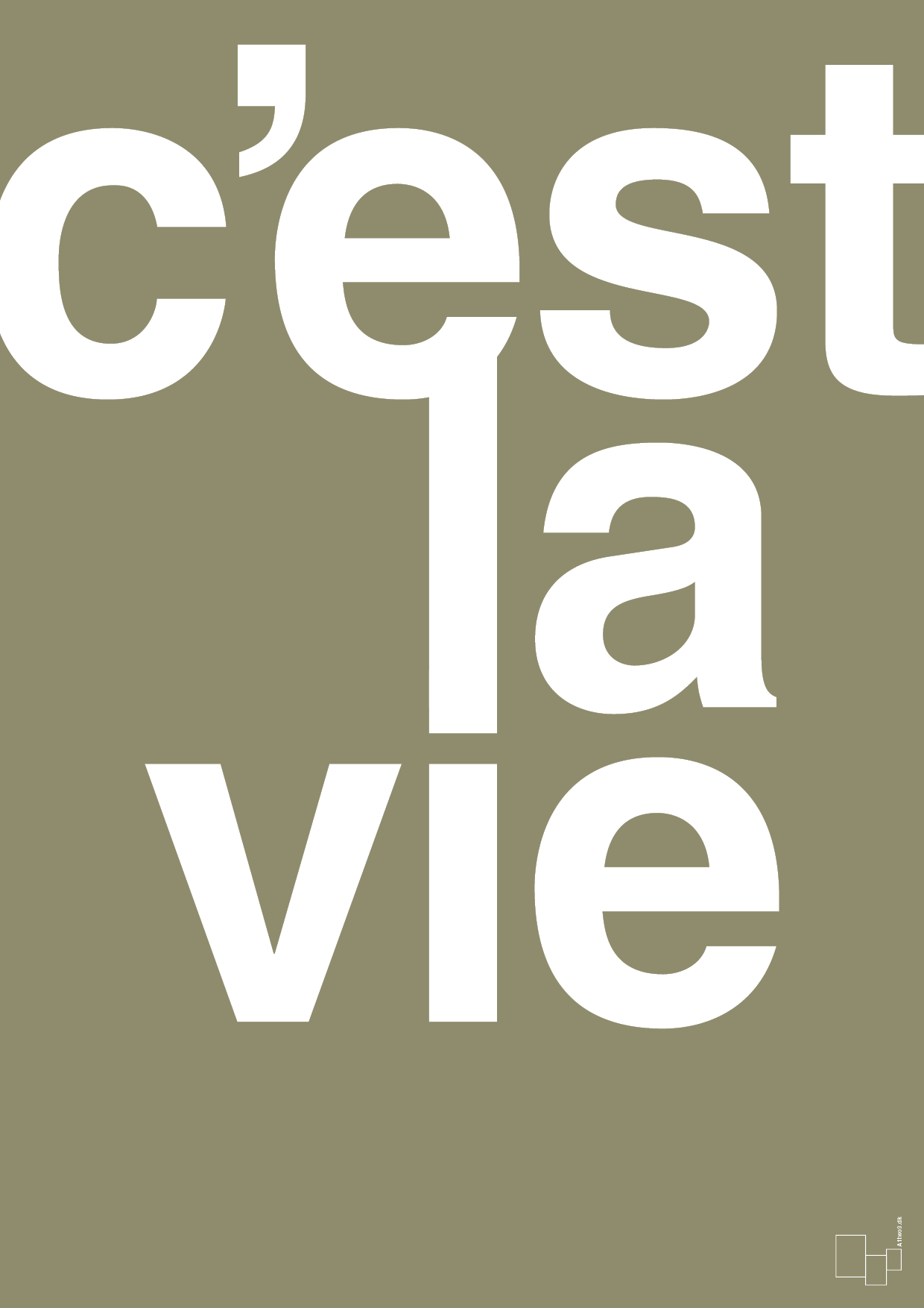 plakat: cest la vie - misty forrest-Livet-A1two3