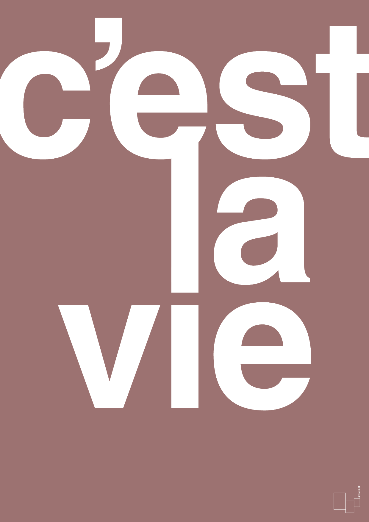 plakat: cest la vie - plum-Livet-A1two3
