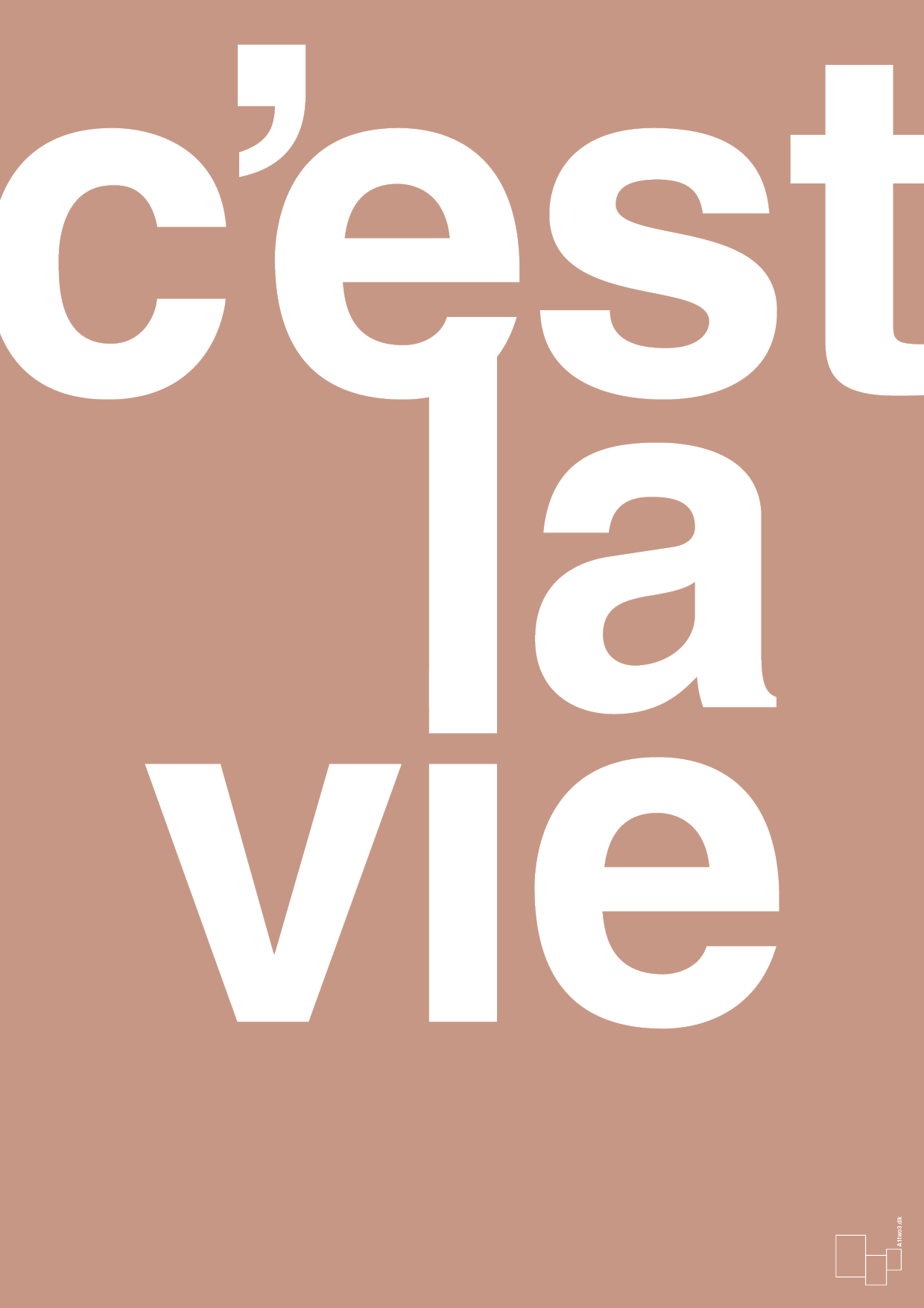 plakat: cest la vie - powder-Livet-A1two3