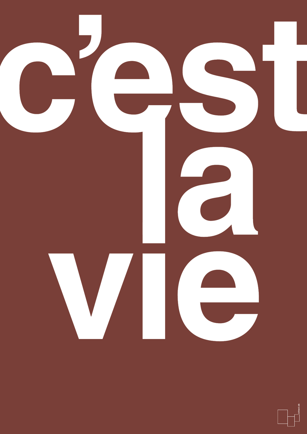 plakat: cest la vie - red pepper-Livet-A1two3