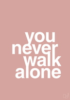 plakat: you never walk alone - bubble shell-Livet-A1two3