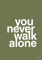 plakat: you never walk alone - secret meadow-Livet-A1two3