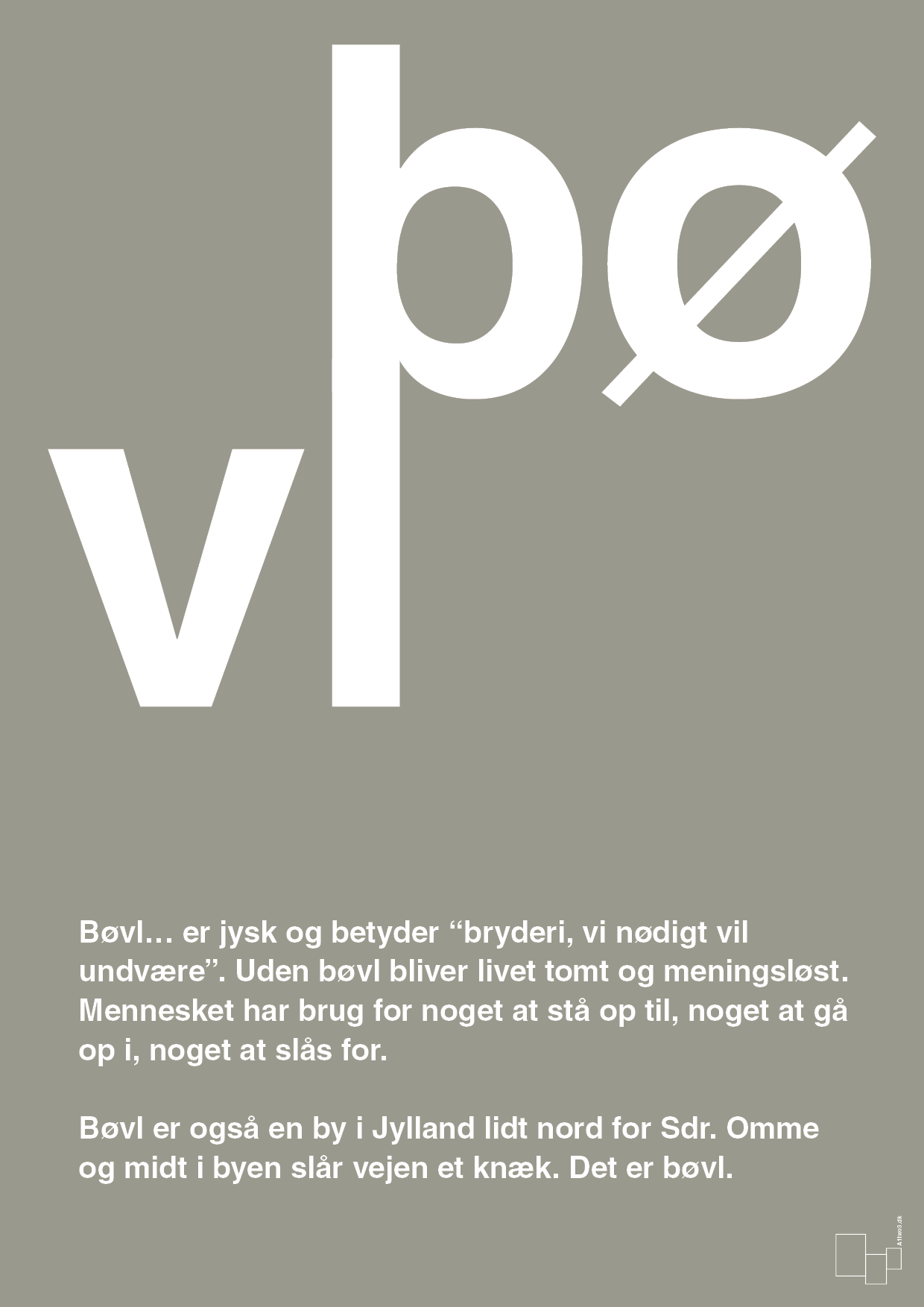 plakat: bøvl - battleship gray-Retro-A1two3