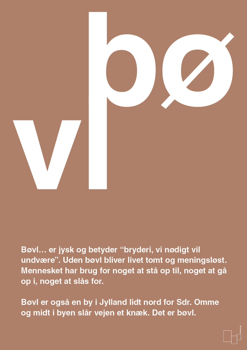 plakat: bøvl - cider spice-Retro-A1two3