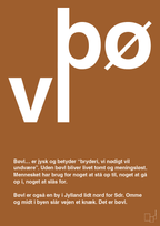 plakat: bøvl - cognac-Retro-A1two3
