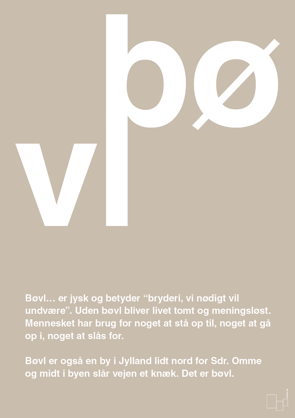 plakat: bøvl - creamy mushroom-Retro-A1two3