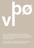 plakat: bøvl - creamy mushroom-Retro-A1two3