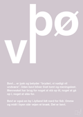 plakat: bøvl - dusty lilac-Retro-A1two3