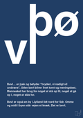 plakat: bøvl - lapis blue-Retro-A1two3