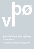 plakat: bøvl - light drizzle-Retro-A1two3
