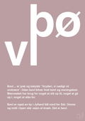 plakat: bøvl - light rose-Retro-A1two3
