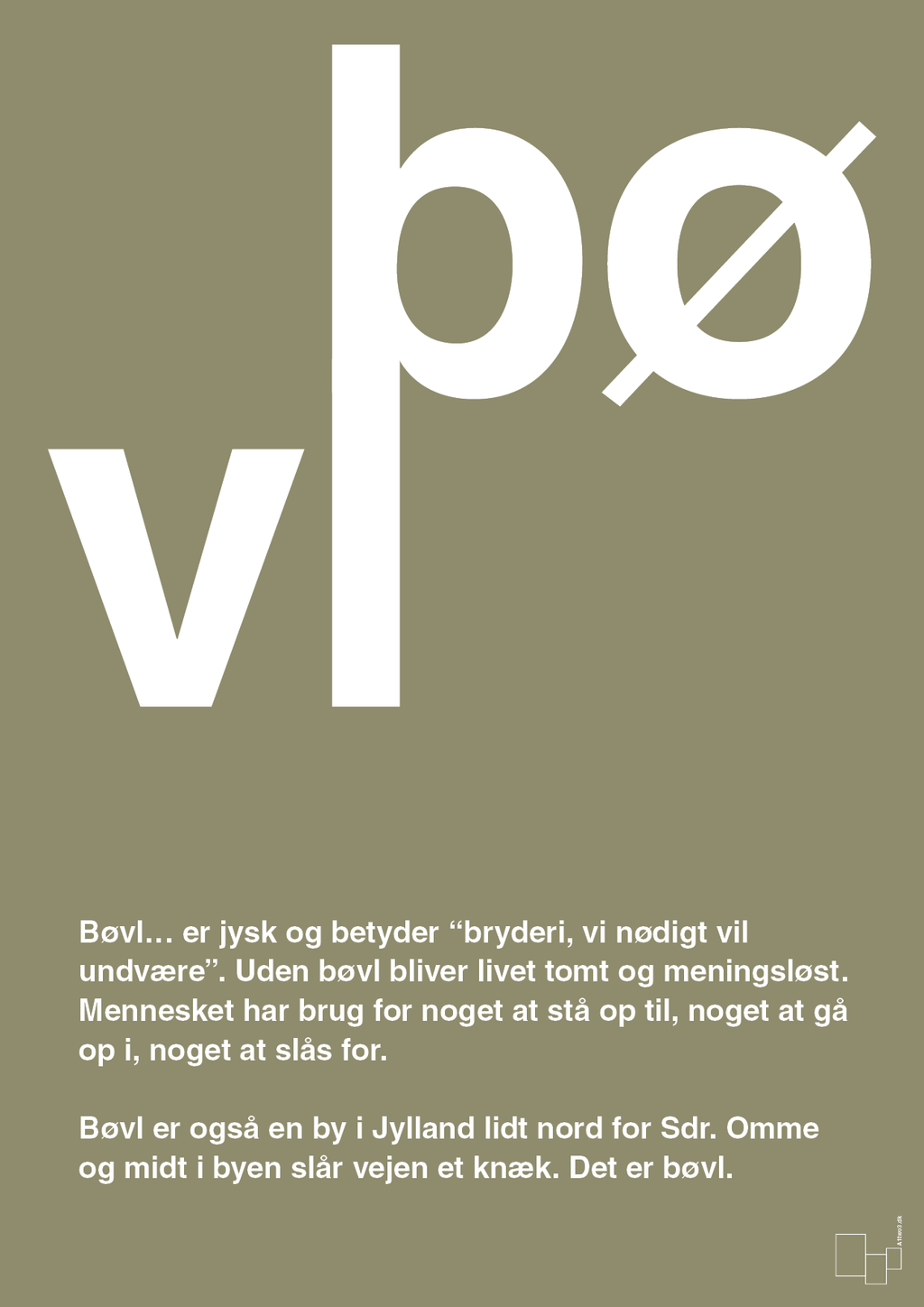 plakat: bøvl - misty forrest-Retro-A1two3
