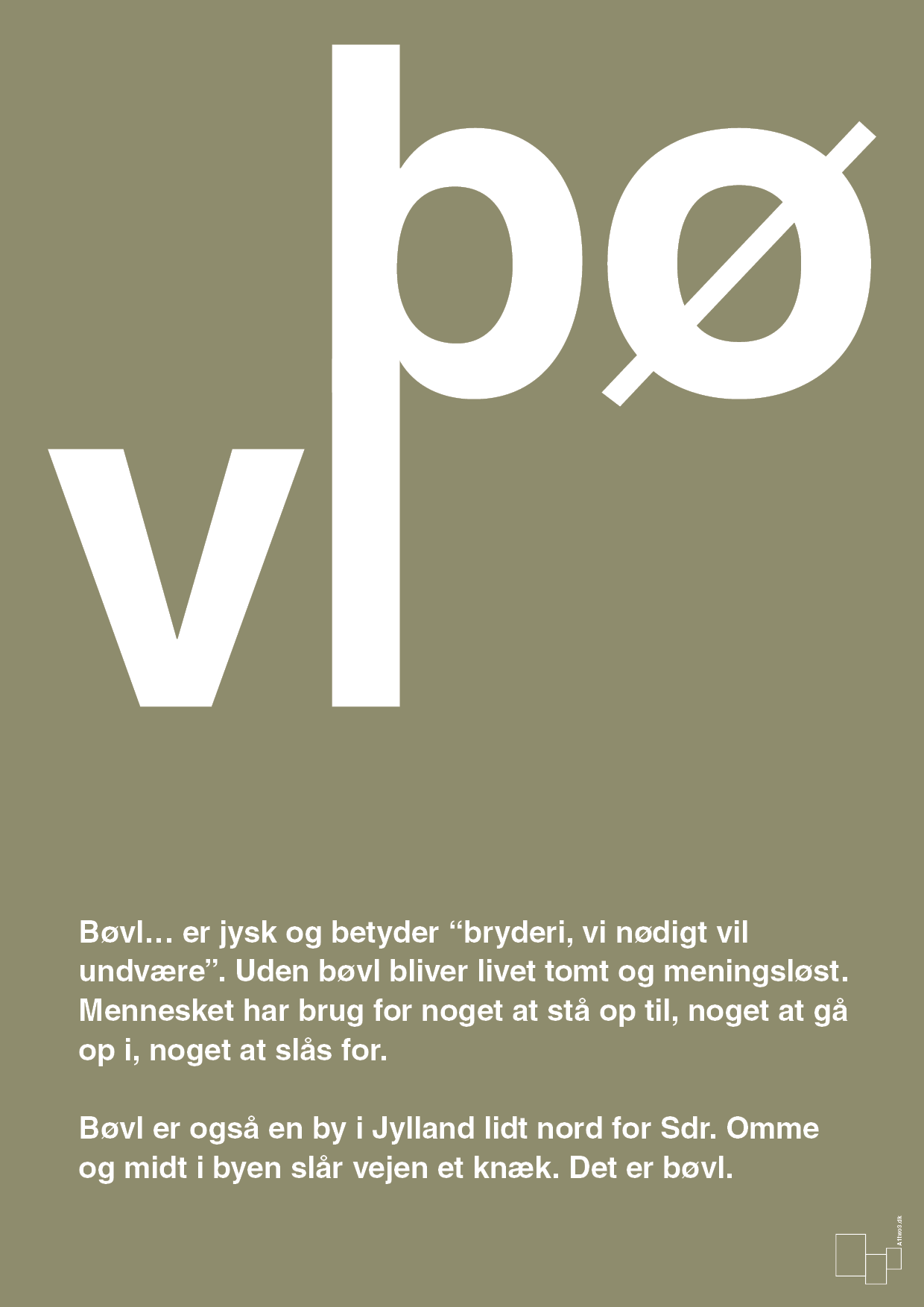 plakat: bøvl - misty forrest-Retro-A1two3