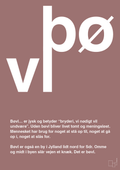 plakat: bøvl - plum-Retro-A1two3