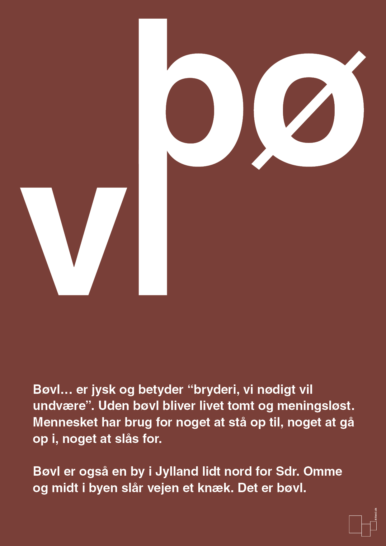 plakat: bøvl - red pepper-Retro-A1two3