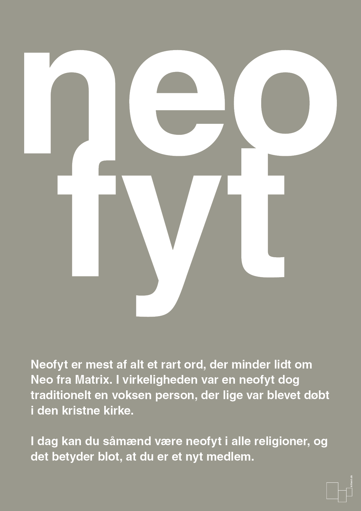 plakat: neofyt - battleship gray-Retro-A1two3