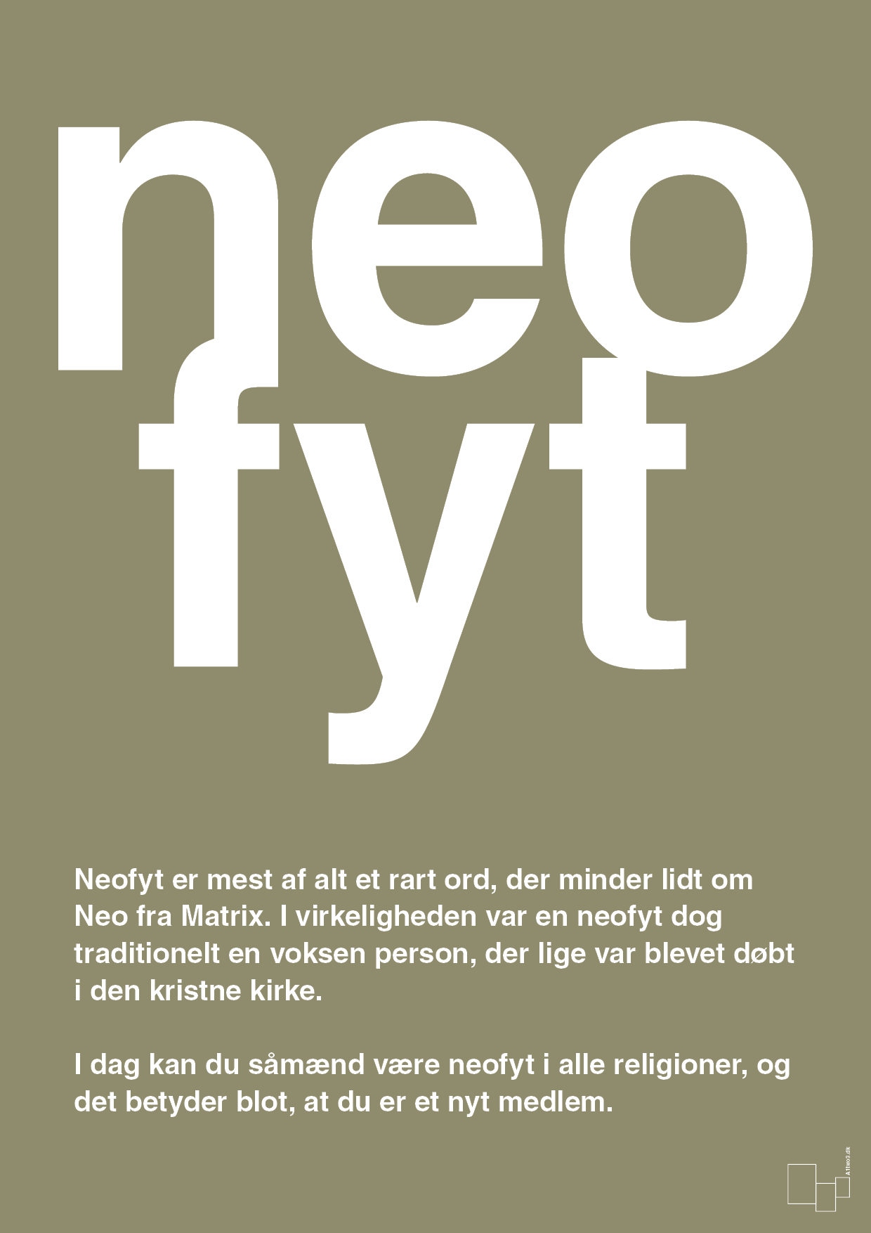 plakat: neofyt - misty forrest-Retro-A1two3